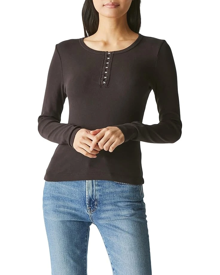 Michael Stars Natalie Hook And Eye Henley Tee | Shirts & Tops 3 Michael Stars Natalie Hook And Eye Henley Tee | Shirts & Tops