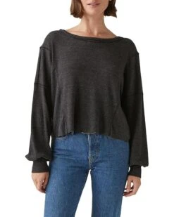 Michael Stars Cait Rib Mix Pullover | Shirts & Tops