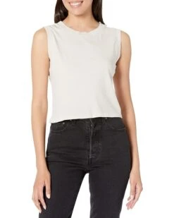 Michael Stars Johnnie Cropped Crew Neck Tank w/Rib Trim | Shirts & Tops -Fit Shoe Store 713vg AXEoL. AC SR736920