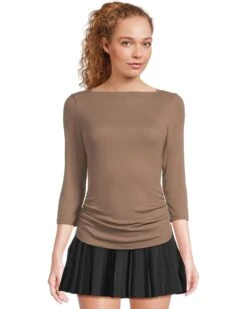 Michael Stars Asha 3/4 Sleeve Straight Neck Top | Shirts & Tops -Fit Shoe Store 71BVGp00ZRL. AC SR736920