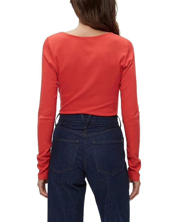 Michael Stars Clarke Knife Neck Ruched Tee | Shirts & Tops 4 Michael Stars Clarke Knife Neck Ruched Tee | Shirts & Tops - Image 2