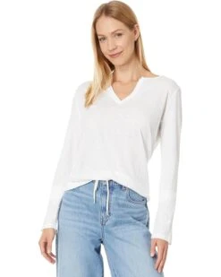 Michael Stars Hailie Rib Mixed Tee | Shirts & Tops