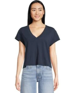 Michael Stars Harlan Cropped V-neck Tee | Shirts & Tops -Fit Shoe Store 71aGBgc3N5L. AC SR736920