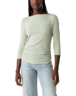Michael Stars Asha 3/4 Sleeve Straight Neck Top | Shirts & Tops -Fit Shoe Store 81xlF2PLOML. AC SR736920